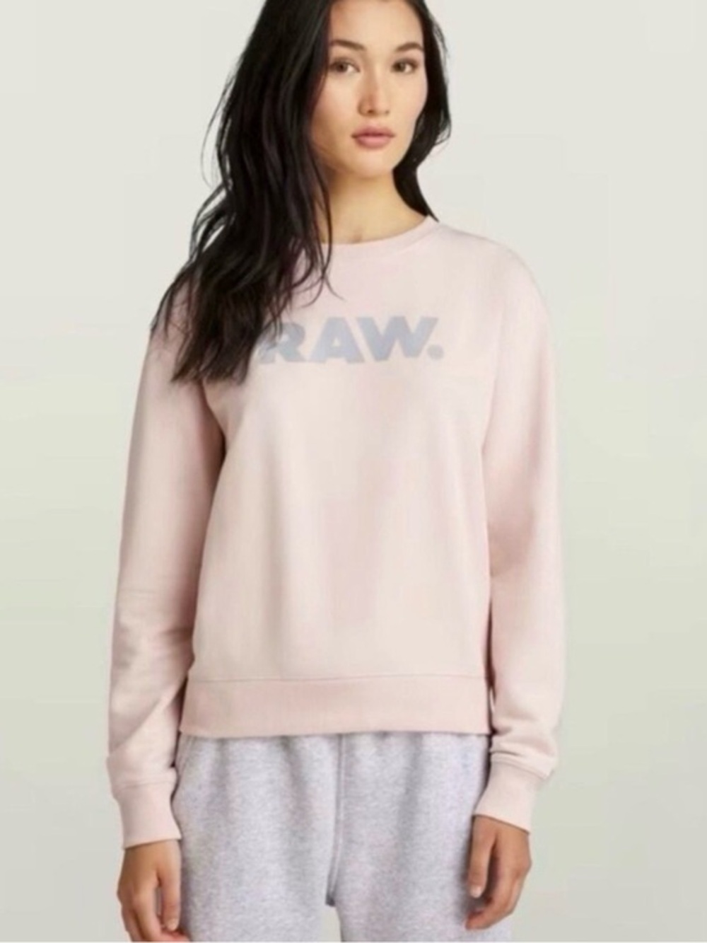 G-STAR RAW Premium Core Raw Crewneck Sweatshirt Pink Size Small NWT New in Bag